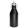 Black 64oz Growler -One Free Engraving   -Double-wall Vacuum Insulated  -Made from 18/8 Gauge Stainless Steel (Type 304 Food Grade)  -Swing Top Lid (Hand Wash Only)  -Not recommended for Dishwasher  -Works with Cold and Hot Drinks  -2 Color Options  -Perfect for Personalized Gifts, Awards, Incentives, Brewery, Swag & Fundraisers