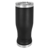 Black 14oz Pilsner Tumbler -One Free Engraving  -Fits most Cup Holders  -Double-wall Vacuum Insulated  -Made from 18/8 Gauge Stainless Steel (Type 304 Food Grade)  -Lid is BPA Free (Hand Wash Only)  -Not recommended for Dishwasher  -Works with Cold and Hot Drinks  -17 Color Options  -Perfect for Personalized Gifts, Awards, Incentives, Swag & Fundraisers