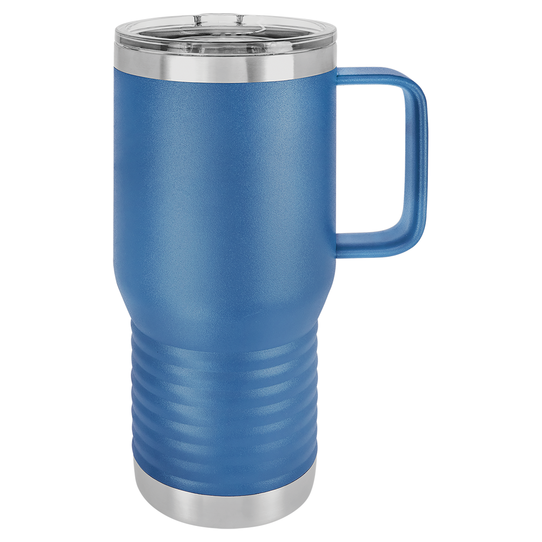 Royal Blue 20oz Travel Mug -One Free Engraving -Fits most Cup Holders -Double-wall Vacuum Insulated -Made from 18/8 Gauge Stainless Steel (Type 304 Food Grade) -Lid is BPA Free (Hand Wash Only) -Not recommended for Dishwasher -Works with Cold and Hot Drinks -18 Color Options -Perfect for Personalized Gifts, Awards, Incentives, Swag & Fundraisers