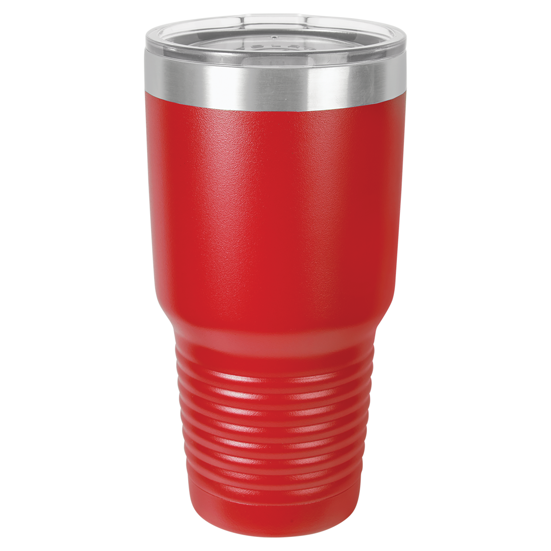 Red 30oz Tumbler -One Free Engraving -Fits most Cup Holders -Double-wall Vacuum Insulated -Made from 18/8 Gauge Stainless Steel (Type 304 Food Grade) -Lid is BPA Free (Hand Wash Only) -Dishwasher Safe -Works with Cold and Hot Drinks -19 Color Options -Perfect for Personalized Gifts, Awards, Incentives, Swag & Fundraisers