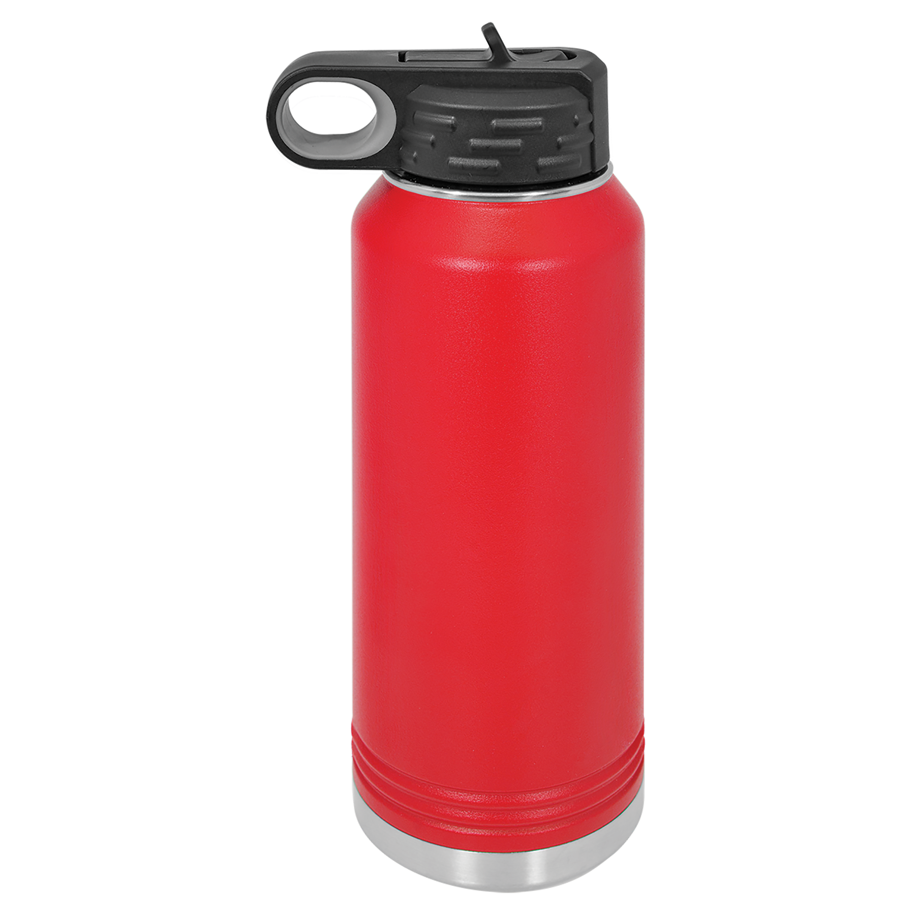 Red 32oz Water Bottle -One Free Engraving   -Double-wall Vacuum Insulated  -Made from 18/8 Gauge Stainless Steel (Type 304 Food Grade)  -Lid is BPA Free (Hand Wash Only)  -Not recommended for Dishwasher  -Works with Cold and Hot Drinks  -18 Color Options  -Perfect for Personalized Gifts, Awards, Incentives, Swag & Fundraisers