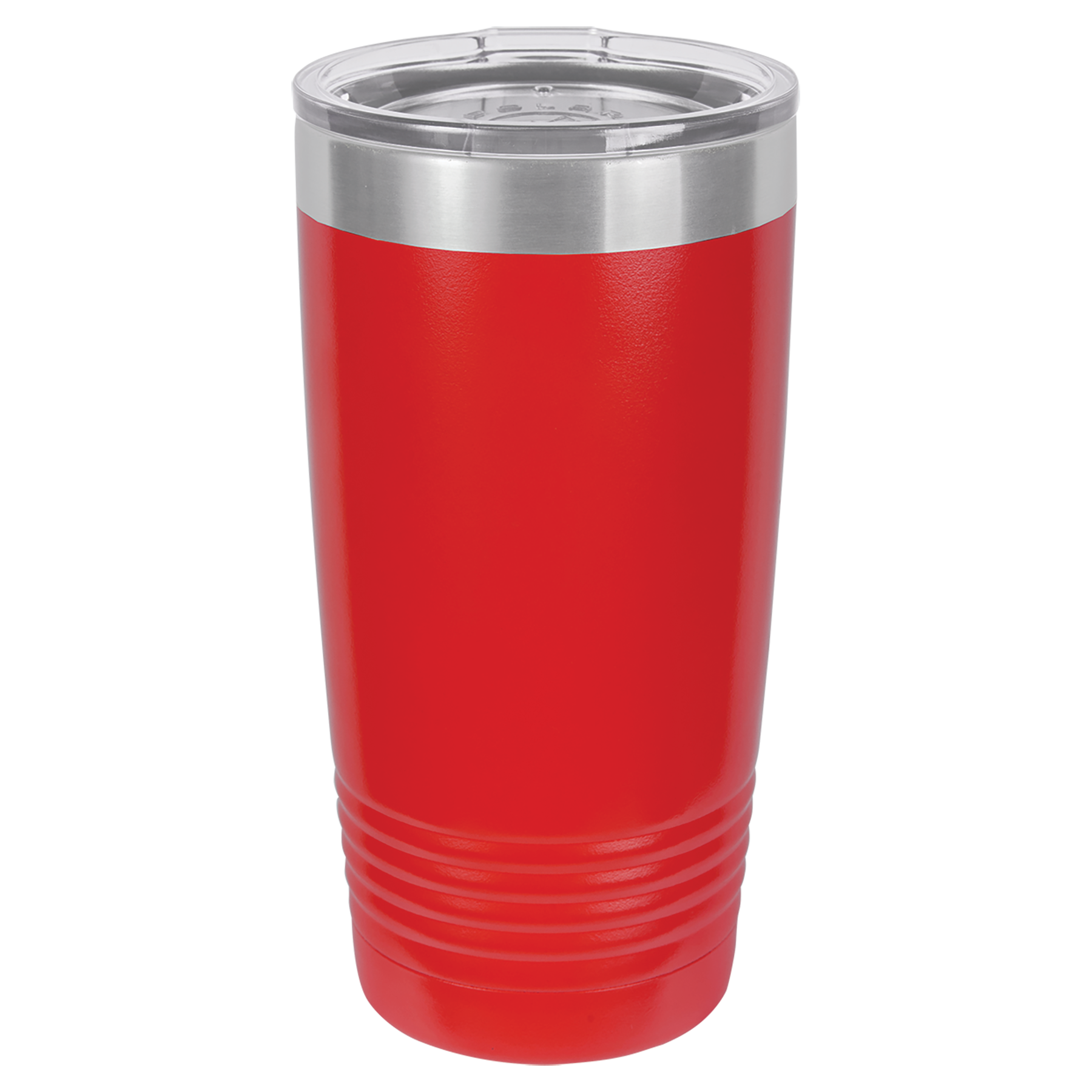 Engraved Red 20oz Tumbler. double-wall vacuum insulation with slider lid 18/8 gauge stainless steel (18% chromium/8% nickel) - also known as Type 304 Food Grade. Dishwasher Safe. Personalize with your name or a custom saying. Great for Company Logo and Branding. 