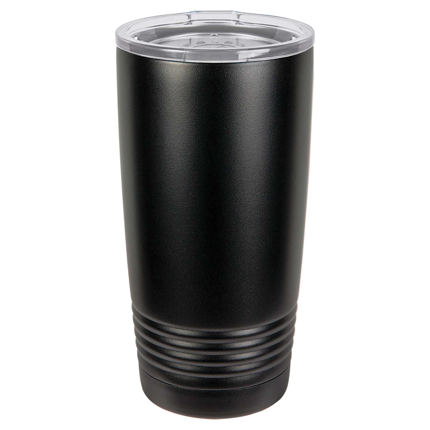 Engraved Solid Black 20oz Tumbler. double-wall vacuum insulation with slider lid 18/8 gauge stainless steel (18% chromium/8% nickel) - also known as Type 304 Food Grade. Dishwasher Safe. Personalize with your name or a custom saying. Great for Company Logo and Branding.