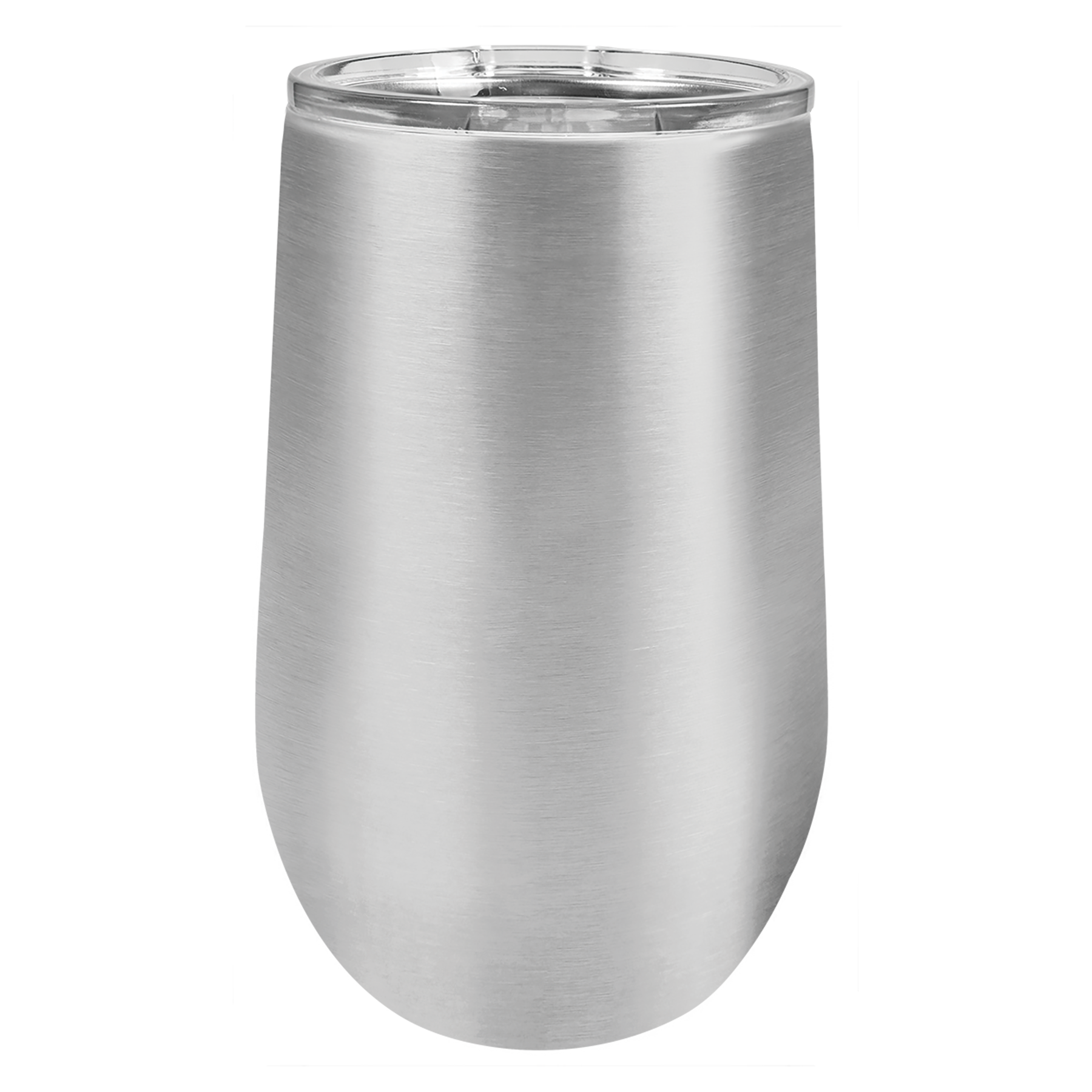 Stainless Steel 16oz Stemless Wine Tumbler -One Free Engraving  -Double-wall Vacuum Insulated  -Made from 18/8 Gauge Stainless Steel (Type 304 Food Grade)  -Lid is BPA Free (Hand Wash Only)  -Not recommended for Dishwasher  -Works with Cold and Hot Drinks  -17 Color Options  -Perfect for Personalized Gifts, Awards, Incentives, Swag & Fundraisers